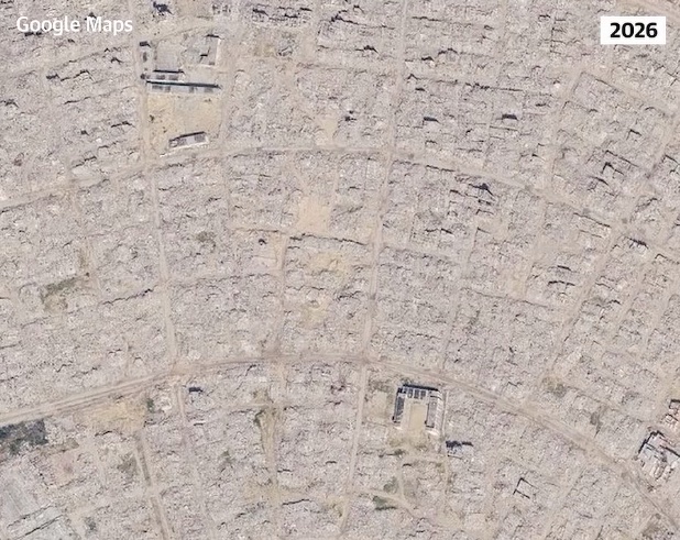 Google Maps update reveals the scale of destruction in Gaza