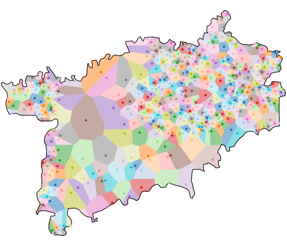Village Voronoi Polygons